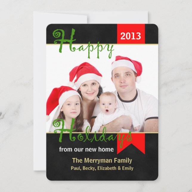 Change of Address Christmas Flat Card Photo (Front)