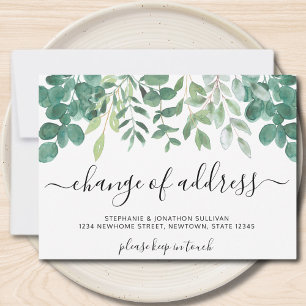 Change Of Address Eucalyptus Moving Announcement