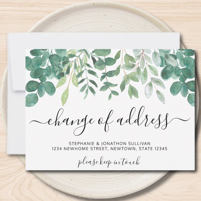 Change Of Address Eucalyptus Moving Announcement (Creator Uploaded)