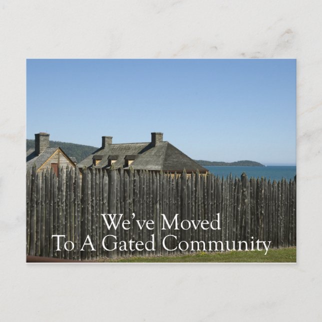 Change of Address - Gated Community Announcement Postcard (Front)