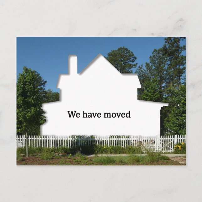 Change of address idea: We have moved, Announcement Postcard (Front)