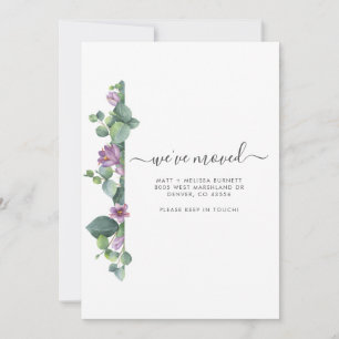 Change of Address Moving Announcement Eucalyptus