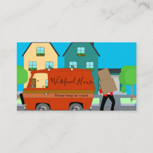 Change of Address Moving Home Business Card