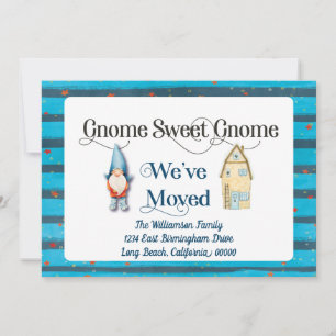 Change of Address New Home We've Moved Gnome Announcement