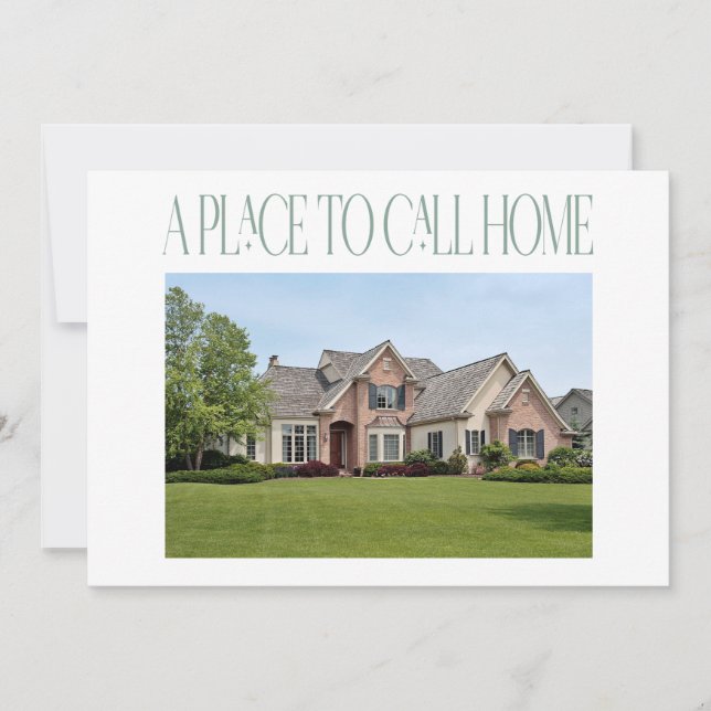 Change of Address New Modern Home Photo Moving  Announcement (Front)