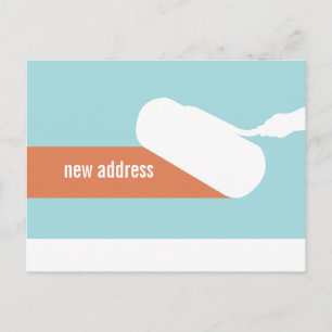 Change of address paint roller postcards