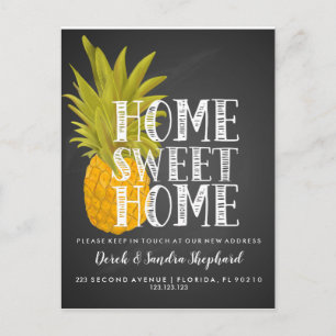 Change of address postcard we have moved pineapple