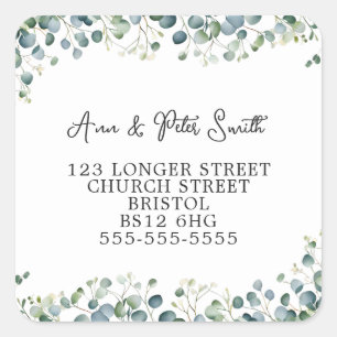 Change of Address return label leaves