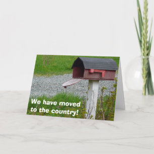 Change of Address Rural Country Mailbox Announcement