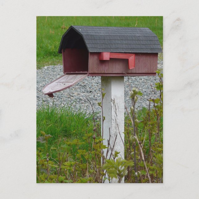 Change of Address Rural Country Mailbox Announcement Postcard (Front)