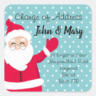 Change of Address sticker christmas