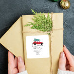 Change of Address sticker christmas tree<br><div class="desc">Modern and fresh moving announcements let friends and family know about your new house.  Add a personalised message on the reverse side</div>