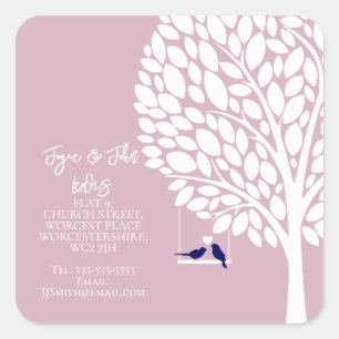 Change of Address Stickers  family tree