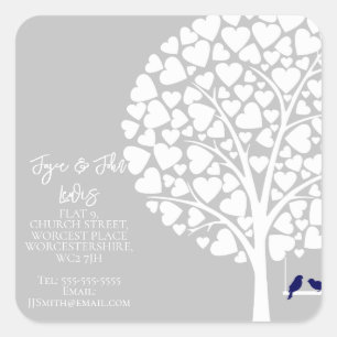 Change of Address Stickers  family tree