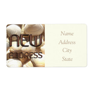 Change of Address Summer Sea Shells Funny Bricks