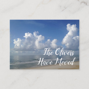 Change of Address to Beach Home Photo Card