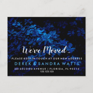 Change of address we have moved house Blue Announcement Postcard