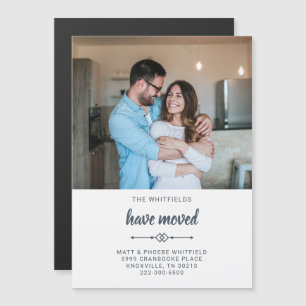 Change of Address We Moved Photo Moving Magnetic Invitation