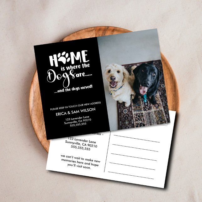 Change of Address We’ve Moved House, Home Is Where Announcement Postcard (Creator Uploaded)