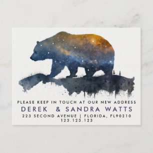 change of address we've moved announcement bear