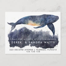 change of address we've moved announcement whale