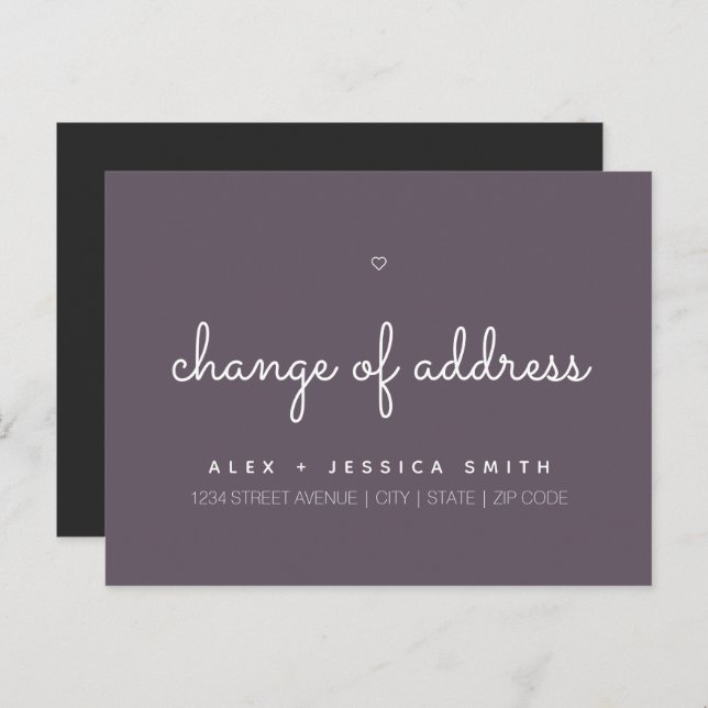 Change of Address We've Moved Cute Simple Postcard (Front/Back)