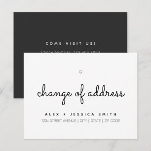 Change of Address We've Moved Cute Simple Postcard
