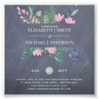 Change of Date Plans Postponement Wildflowers Chic