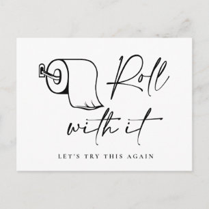 Change of Date Postponed Cancellation Postcard