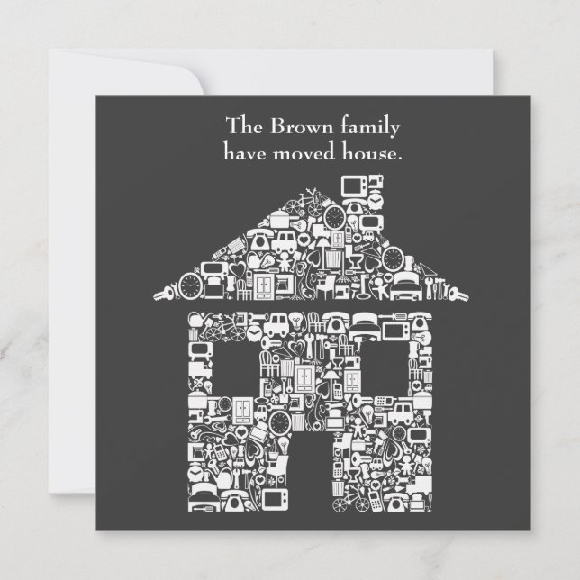 Change of New Address House Home Announcement (Front)