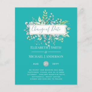 Change of Plans Date Greenery Eucalyptus Event
