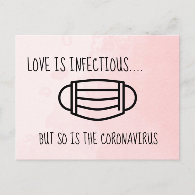 Change of plans postponed or cancelled wedding postcard (Front)