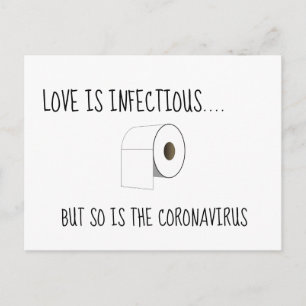 Change of plans postponed or cancelled wedding postcard