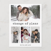 Change of Plans | Simple Typewriter Text and Photo