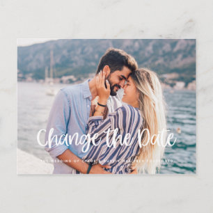 Change of Plans Wedding Postponement Postcard