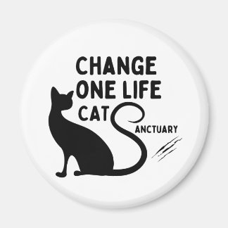 Change One Life Cat Sanctuary Magnet