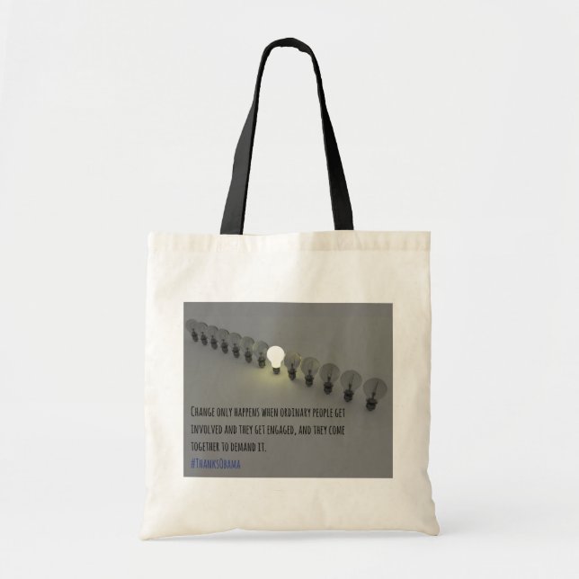 Change Only Happens (1) tote Bag (Front)