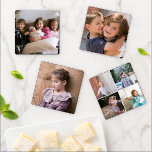 Change photos to make your own personalised photo coaster set<br><div class="desc">Change photos to make your own personalised photo coaster set. Choose square photos for best results. Instagram photos are perfect. Just make sure that the each photo has a bit of space around the main person or object so as not that person or object to be cut.</div>