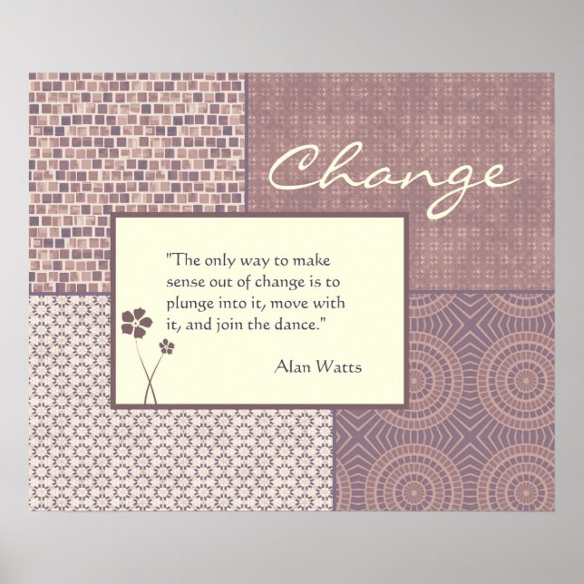Change Quote Poster Customizable (Front)