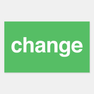 Change Rectangular Sticker