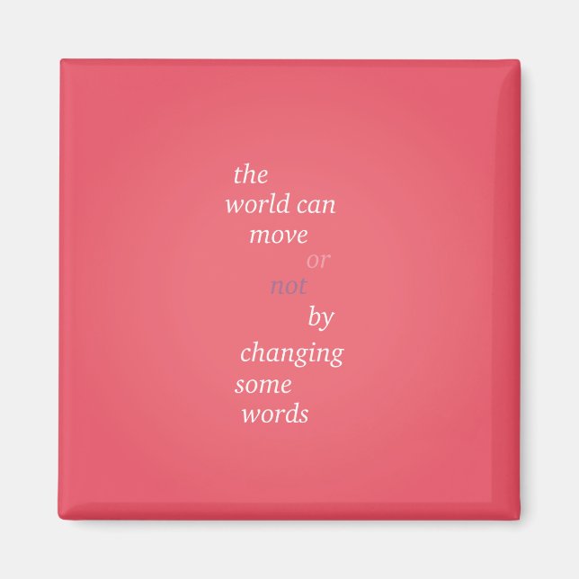 Change Some Words Magnet (Front)