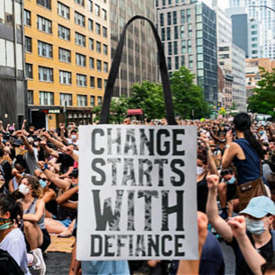 Change Starts With Defiance Tote Bag