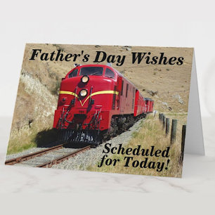Change Text Add Names Diesel Train Father's Day  Card