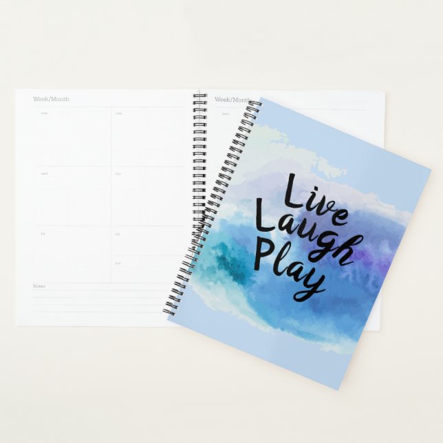 Change Text Live Laugh Play Inspire Motivate Quote Planner (Display)