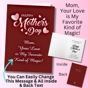 Change Text, Mum, Your Love is My Favourite Magic  Card