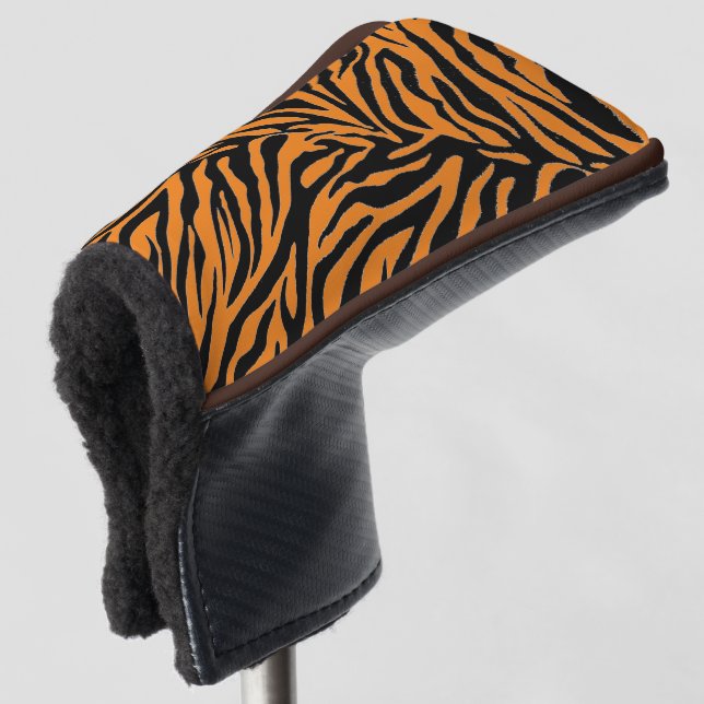 Change the background colour animal print golf head cover (3/4 Front)