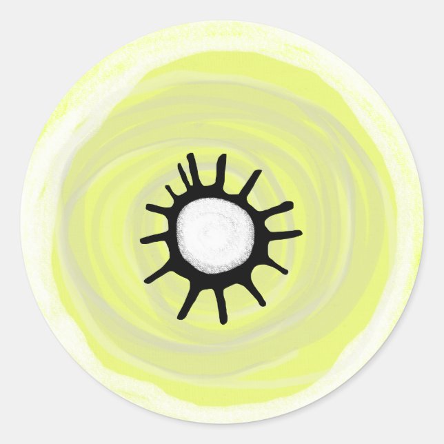 CHANGE THE BACKGROUND FOR NEW FUN POPPY!!!! CLASSIC ROUND STICKER (Front)