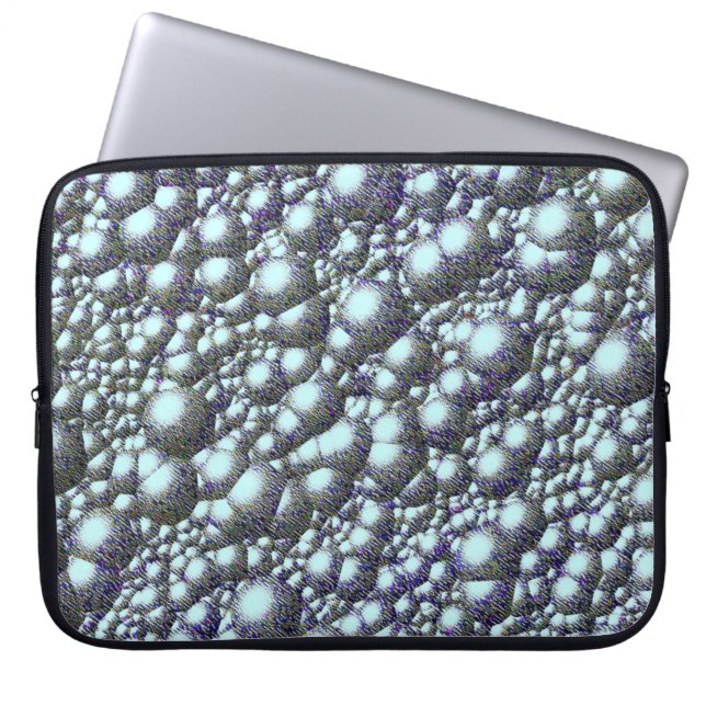Change the Colour Blue Jean Bubbles Laptop Sleeve (Front)