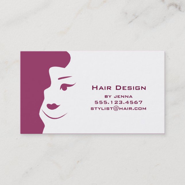 Change the colour - Hair Stylist Cosmetologist  Business Card (Front)