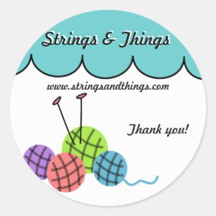 Change the colour - knitting yarn balls Sticker